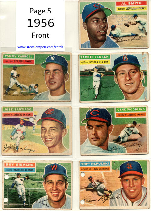 Year 1956 Cards Page 5