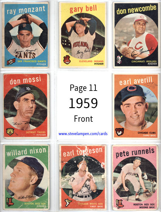 1959 Cards Page 11