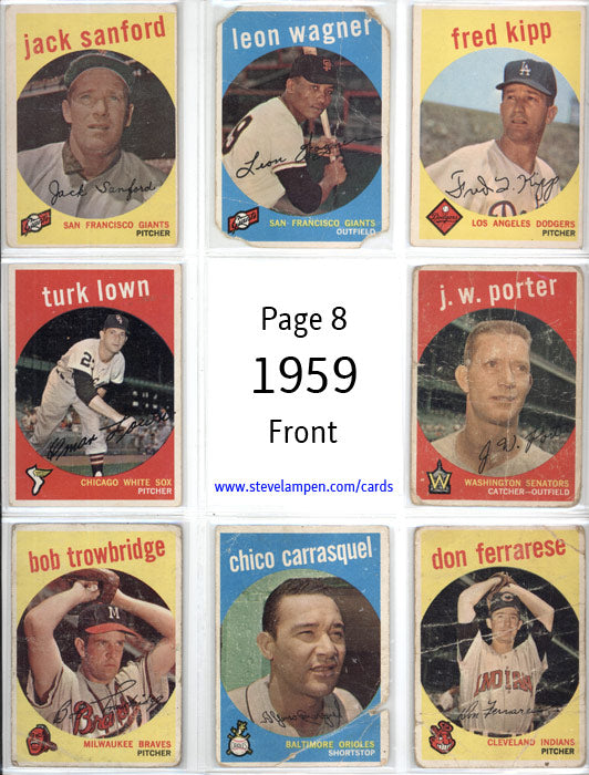 1959 Cards Page 8